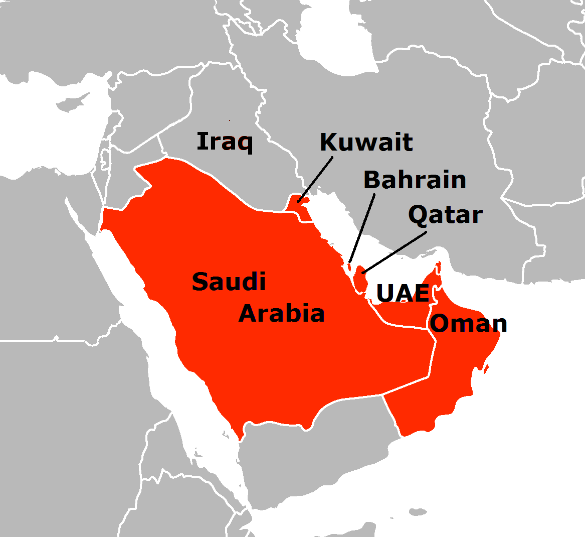 نقشه شنگن عربی شنگن خلیج فارس