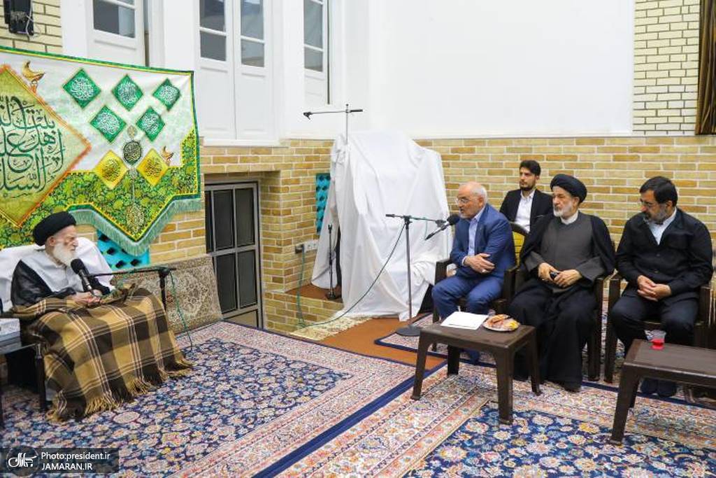 حاجی میرزایی در دیدار با آیتالله العظمی شبیری زنجانی (1)