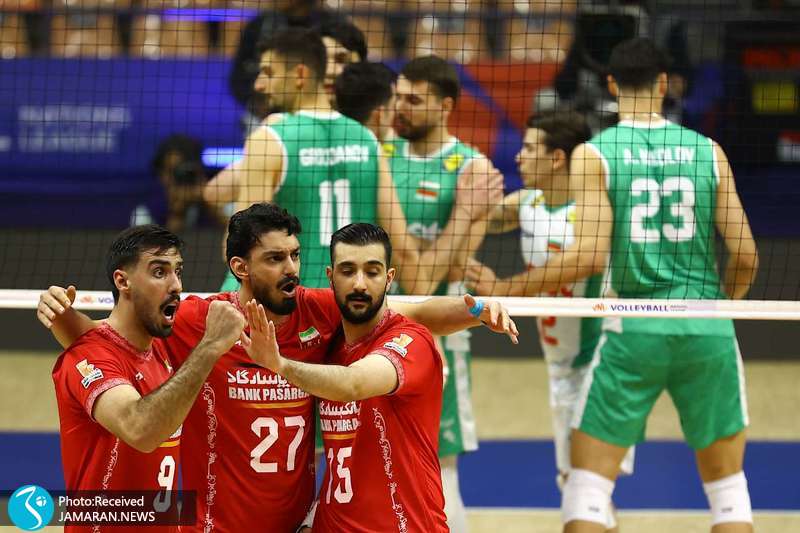 لیگ ملت های والیبال ۲۰۲۶ تیم ملی والیبال ایران تیم ملی والیبال بلغارستان پوریا حسین خانزاده محمد ولیزاده