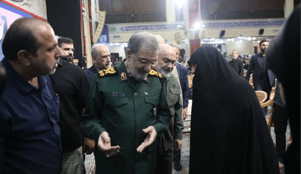 محسن رضایی در مراسم سرلشکر رشید (1)