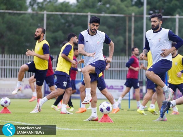 تمرین تیم ملی فوتبال دانیال اسماعیلی فر عارف آقاسی