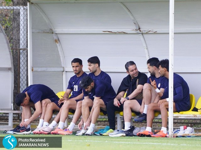 تمرین تیم ملی فوتبال امید نورافکن رامین رضاییان علی علیپور