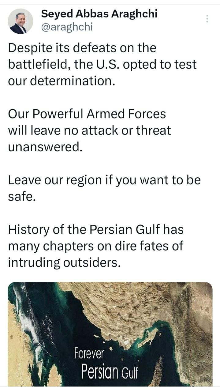 هشدار مجدد عراقچی به آمریکا