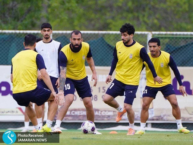 تمرین تیم ملی فوتبال مهدی هاشم نژاد روزبه چشمی صالح حردانی