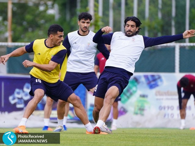 تمرین تیم ملی فوتبال علی نعمتی