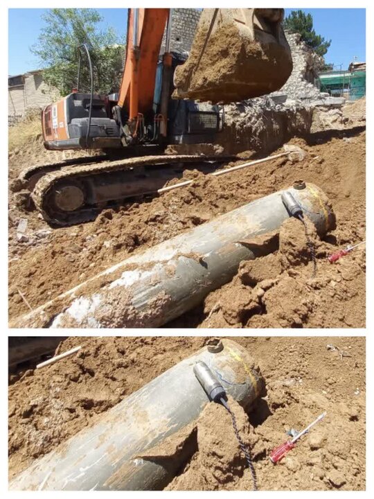 خنثیسازی بمب سنگر شکن ۱۰۰۰ پوندی در چگنی