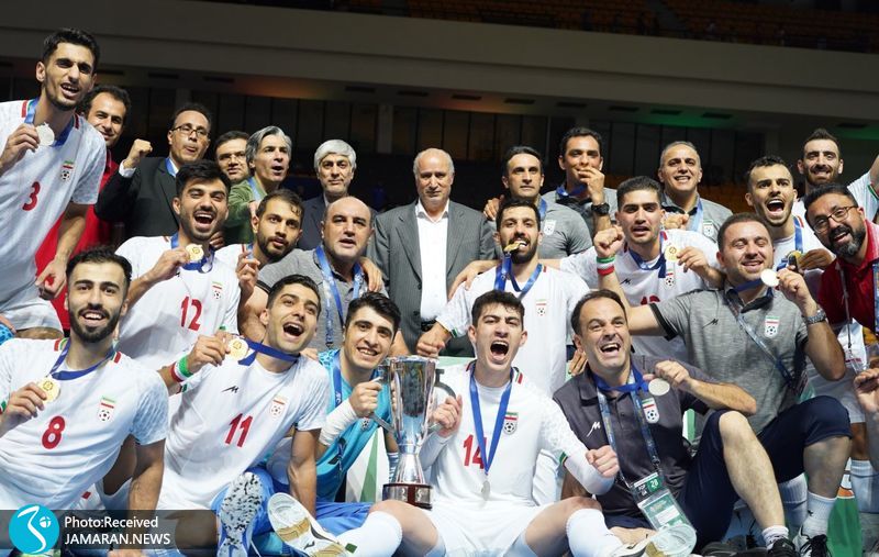 جشن قهرمانی تیم ملی فوتسال ایران