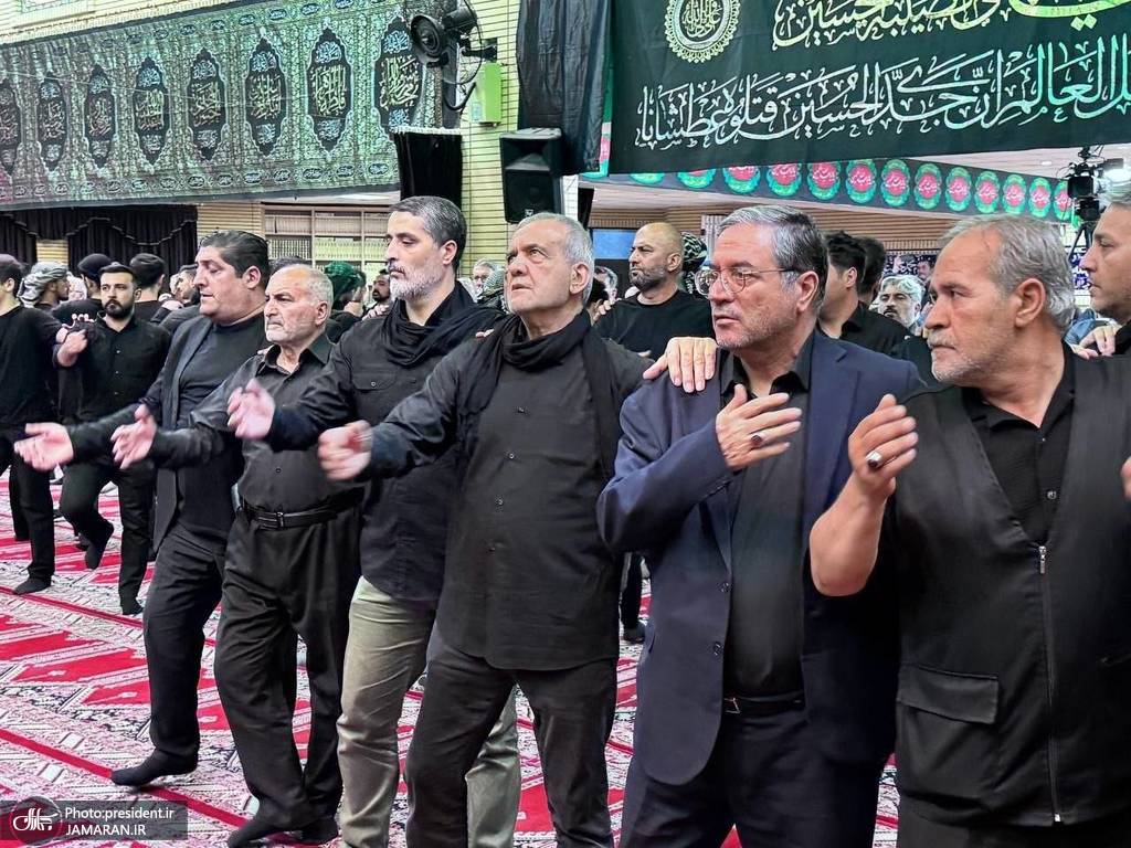 حضور مسعود پزشکیان در مراسم شام غریبان در ارومیه (2)