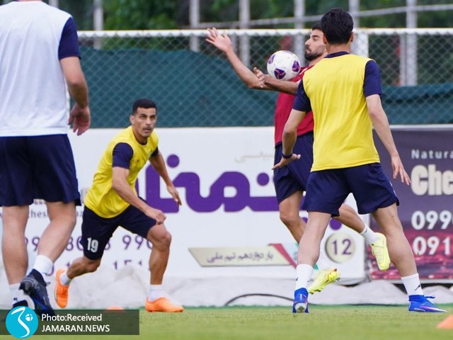 تمرین تیم ملی فوتبال علی نعمتی