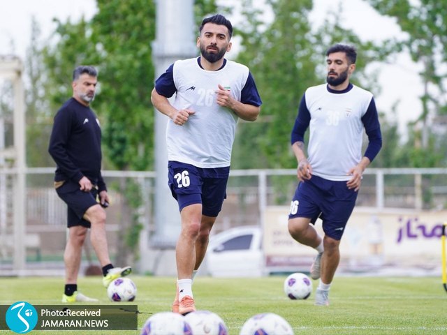 تمرین تیم ملی فوتبال عارف آقاسی