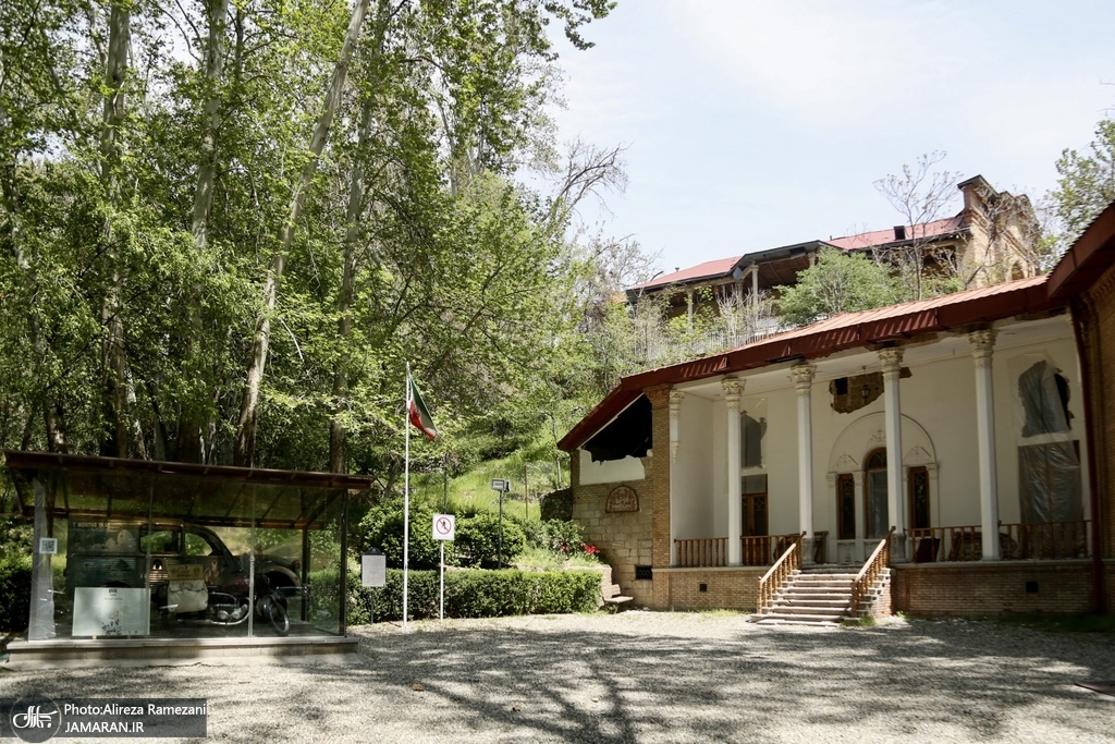 خسارات برجاى مانده از جنگ رمضان در کاخ سعد آباد