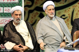مراسم بزرگداشت آیت الله حسن صانعی (ره) در حسینیه جماران -1