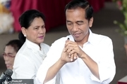 عکس/ رئیس جمهور اندونزی و همسرش پای صندوق رای