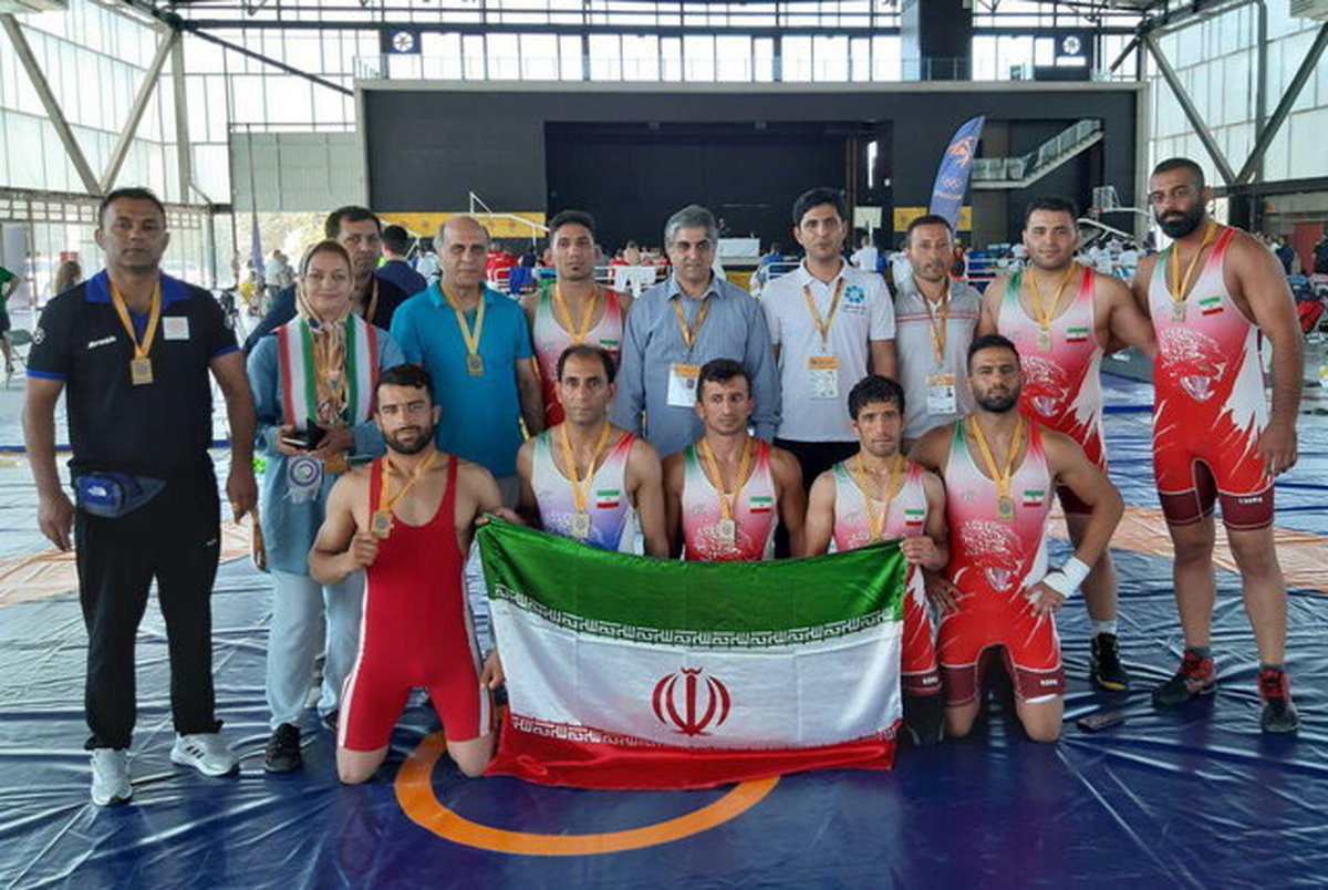 طلای تیمی کشتی فرنگی هم به ایران رسید
