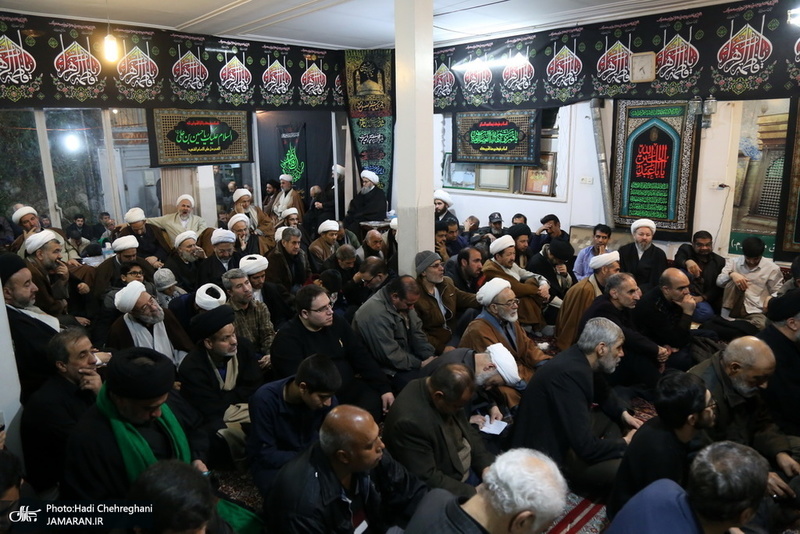 عزاداری در بیوت مراجع عظام تقلید و علما در سالروز شهادت حضرت فاطمه(س)