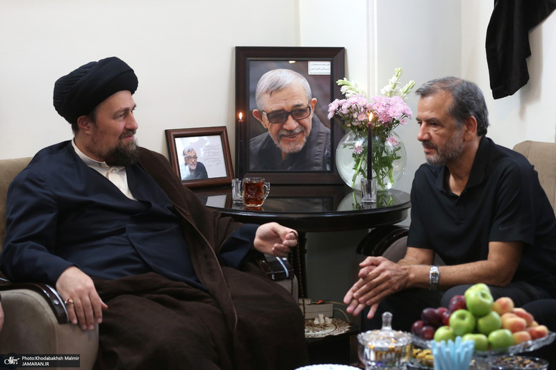 حضورسید حسن خمینی در منزل مرحوم سید علی صنیع خانی