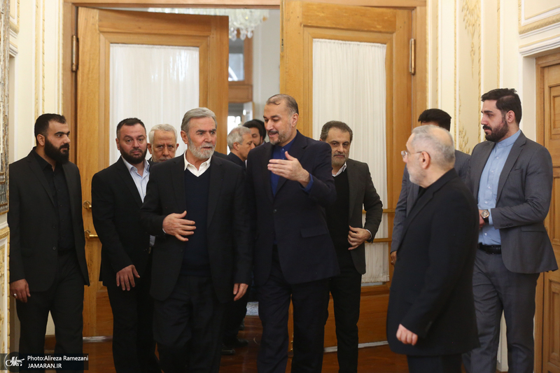 دیدار وزیر امور خارجه با دبیرکل جنبش جهاداسلامی