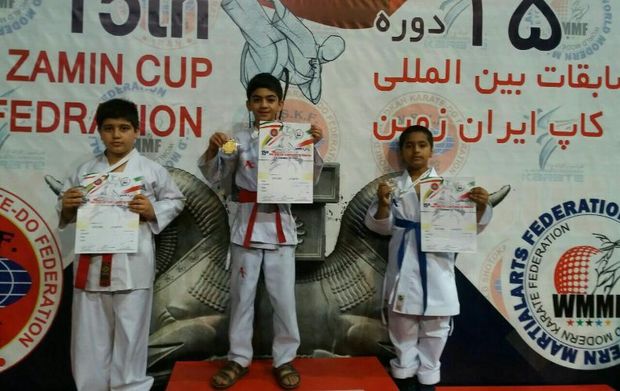 کاراته‌کاهای گنبدی ۱۹ مدال در مسابقات بین‌المللی جام ایران زمین کسب کردند