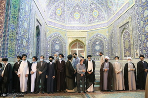 مراسم چهلمین شب درگذشت آیت الله العظمی سید محمدسعید حکیم در قم‎