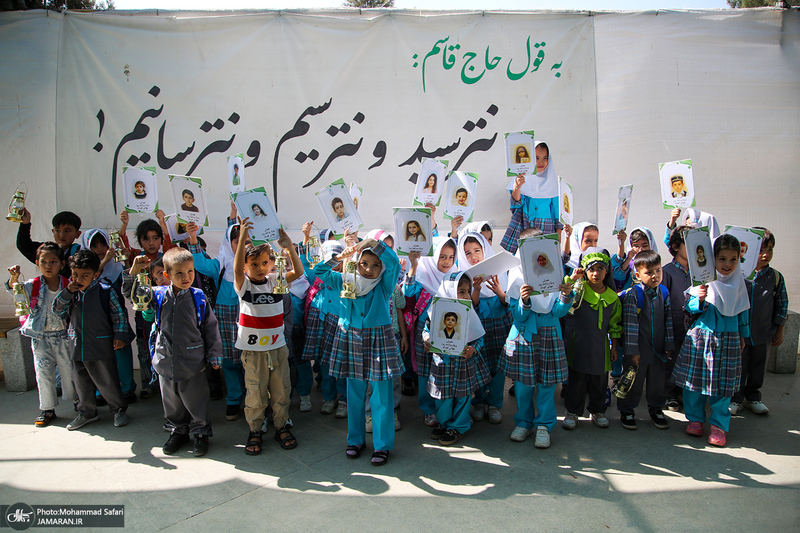 گرامیداشت روز جهانی کودک در قطعه شهدای جنگ ۱۲ روزه