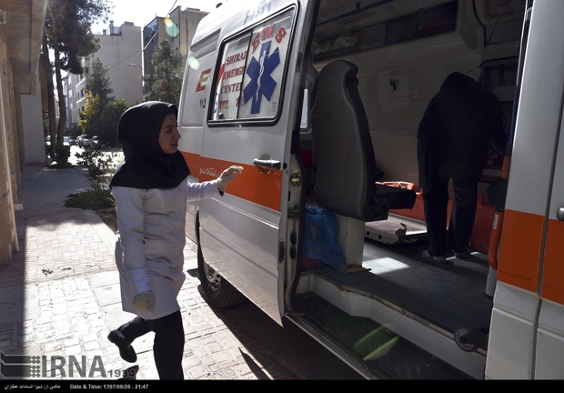 امدادرسانی اورژانس به ۱۱ مصدوم حوادث جاده‎ای در قزوین