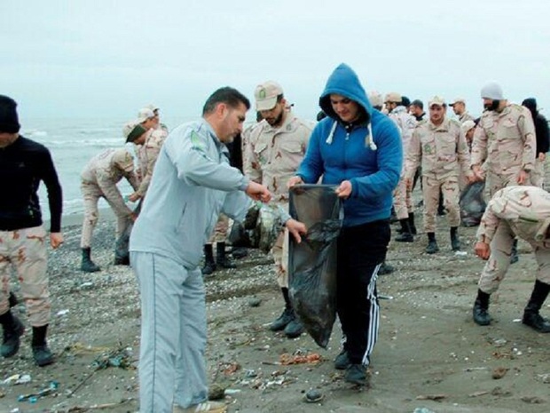 نوار ساحلی و تالاب استیل آستارا برای نوروز بدون زباله آماده شدند