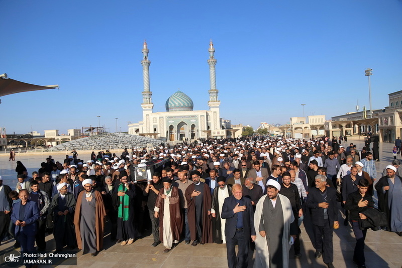 مراسم تشییع و خاکسپاری مرحوم آیت الله قاضی زاده اراکی(ره)