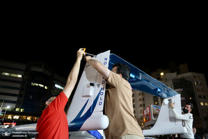 نصب و استقرار پهباد مهاجر 6 در سه راه قیطریه