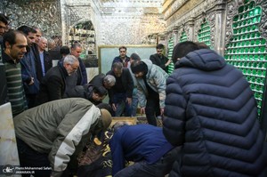 مراسم تشییع و خاکسپاری پدر دکتر جوادی یگانه