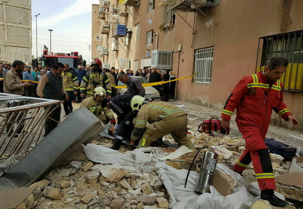 انفجار ساختمان مسکونی در جنوب تهران 2 مصدوم داشت