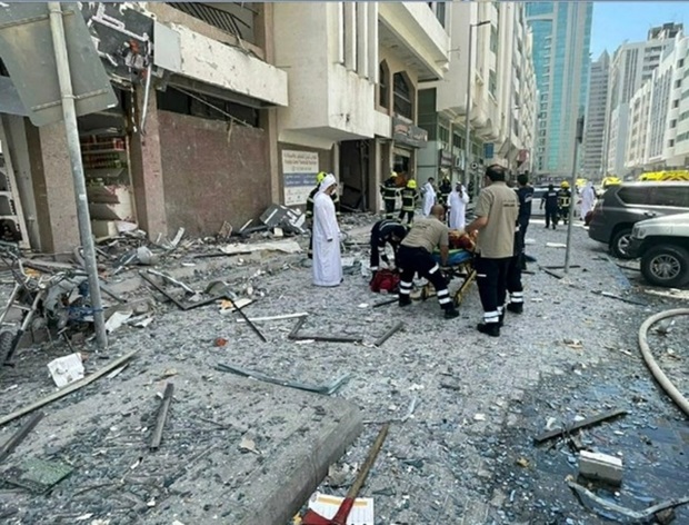 انفجار در یک رستوران ابوظبی + فیلم