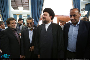 دیدار اعضای ستاد مرکزی برزگداشت حضرت امام خمینی(س) با سید حسن خمینی