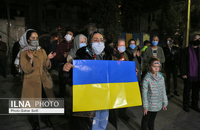 حمایت مردم تهران از مردم اوکراین پس از حمله روسیه (7)
