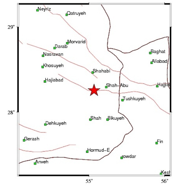 زلزله 3.1 ریشتری دوبرجی داراب را لرزاند