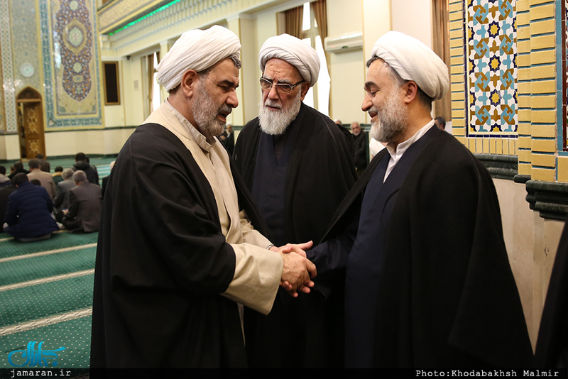 مراسم ترحیم مادر حجت الاسلام محمد علی جماعتی در مسجد جامع جماران