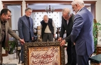 رئیس‌جمهور و وزیر فرهنگ با محمد علی موحد دیدار کردند (5)