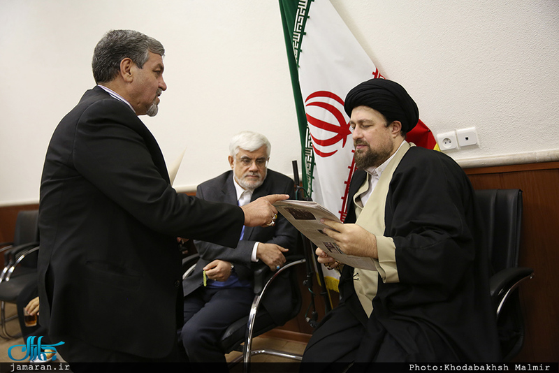 دیدار رئیس و اعضای فراکسیون امید با سید حسن خمینی