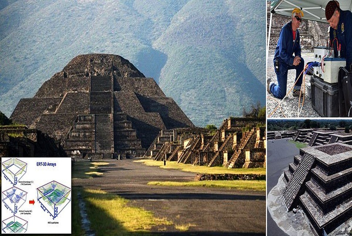 تونل مخفی در هرم ماه مکزیک کشف شد+ عکس