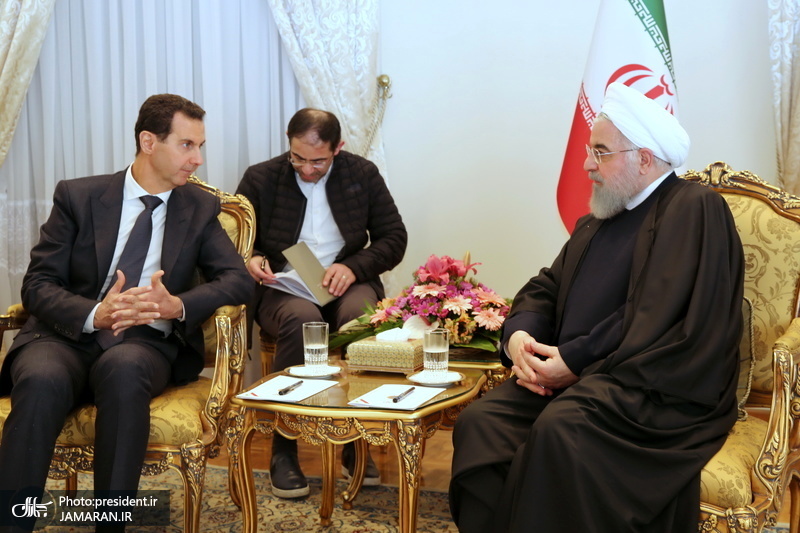 دیدار رییس جمهور سوریه با حسن روحانی