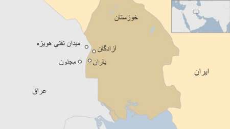 عراق نزدیک مرز ایران چاه نفت حفر می کند