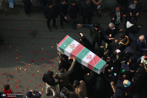 مراسم تشییع 200 شهید گمنام دفاع مقدس در تهران - 3