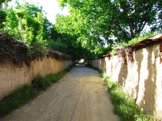 راه شیروان - اسفراین پشت دیوار باغها مانده است