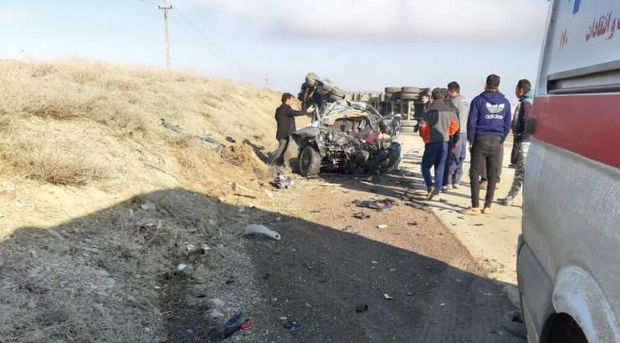 تصادف در جاده قروه - دهگلان ۲ کشته برجا گذاشت