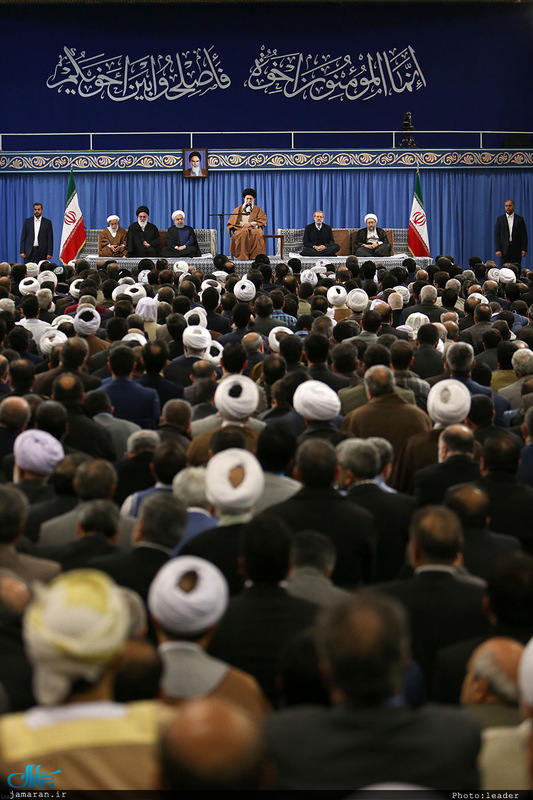 دیدار مسئولان نظام، مهمانان کنفرانس وحدت اسلامی و سفرای کشورهای اسلامی با رهبر معظم انقلاب 