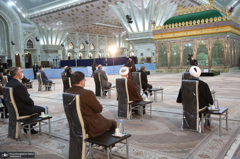 تجدید میثاق رئیس و نمایندگان مجلس شورای اسلامی با آرمان‌های امام خمینی(س)