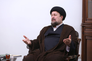 دیدار مدیر و معاونین روزنامه اطلاعات با سید حسن خمینی
