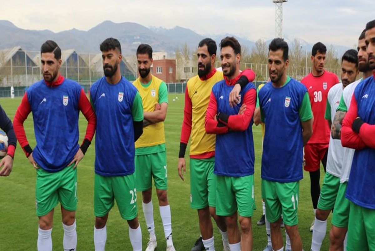 تمرین تیم ملی فوتبال ایران با دو مهمان ویژه