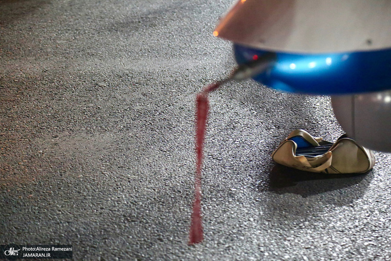 نصب و استقرار پهباد مهاجر 6 در سه راه قیطریه