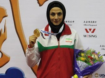 استاندار کرمانشاه قهرمانی مریم هاشمی در مسابقات جهانی ووشو را تبریک گفت