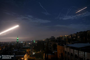 مقابله سوریه با موشک‌‌های رژیم صهیونیستی در بخشی از دمشق